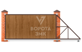 Откатные ворота 8 м 8000×2000 ЗМК-8110