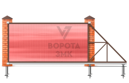 Откатные ворота 2250×2550 ЗМК-7325