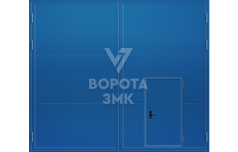 Ворота промышленные противопожарные 2000×5000 ЗМК-4752